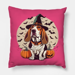 Basset Hound Pumpkin Pillow