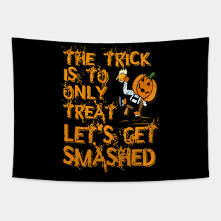 Halloween Drunk Pumpkin Tapestry