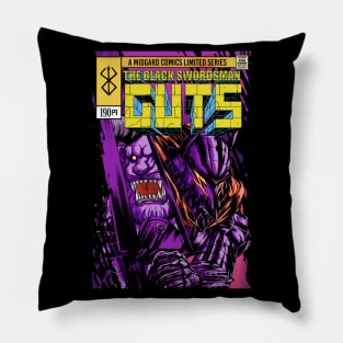 The Incredible Black Swordsman (Version 2) Pillow