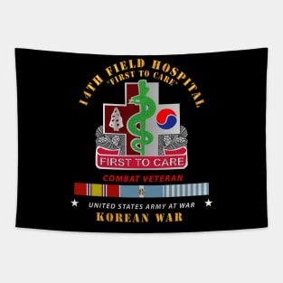 14th Field Hospital - Korean War w KOREA War SVC Tapestry