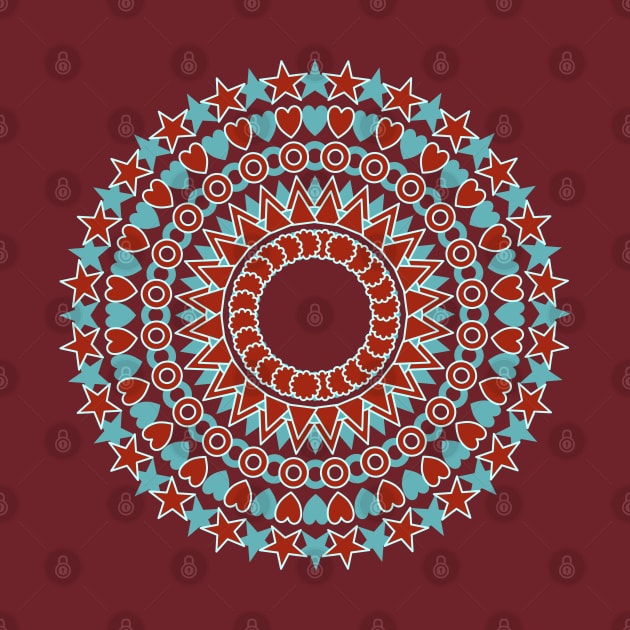 Holiday Mandala #redbubble #giftoriginal by Artskratch