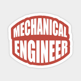 Mechanical engineer Typography Magnet