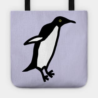 Cute Jumping Penguin Doodle Animals Tote