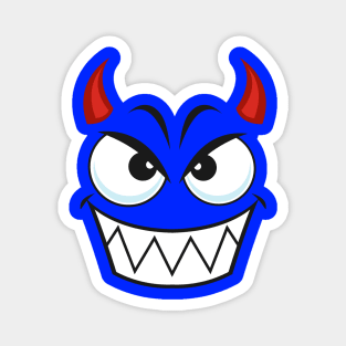 Cute creepy devil face Magnet