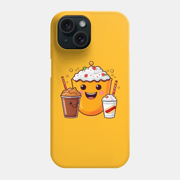 ice cream cute T-Shirt Phone Case by nonagobich