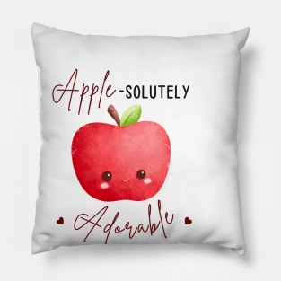 apple-solutely adorable Pillow