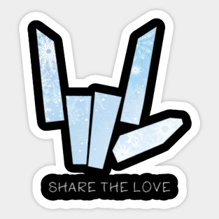 Share The Love Logo Stickers Teepublic