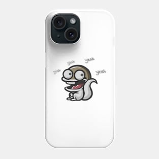 "Cartoon squirrel - Yeah!" Phone Case