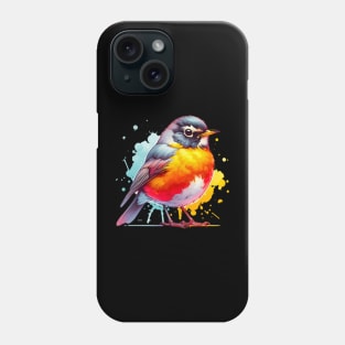 Watercolor American Robin Phone Case