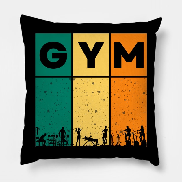 GYM Strong is Beautiful Pillow by "Artistic Apparel Hub"