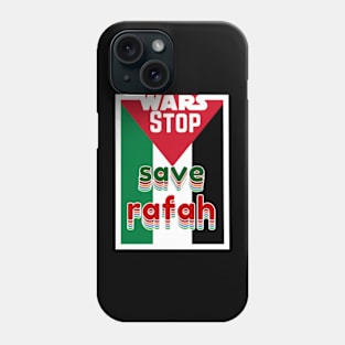 free palestine falg  save rafah Phone Case