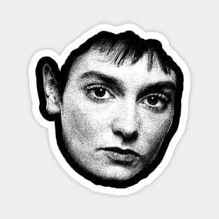 Sinead O'Connor 80s White Magnet