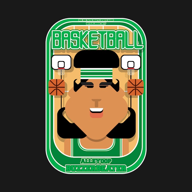 Basketball Green - Alleyoop Buzzerbeater - Indie version by Boxedspapercrafts