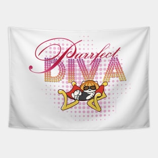 Purrfect Diva Tapestry