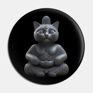 Buddha cat surprised Pin