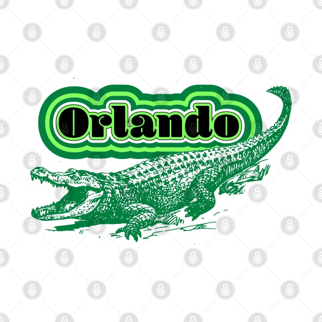 Orlando Florida Love Alligator Souvenir T-shirt by cricky