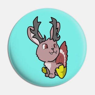 Compendium of Arcane Beasts and Critters - Wolpertinger (textless) Pin