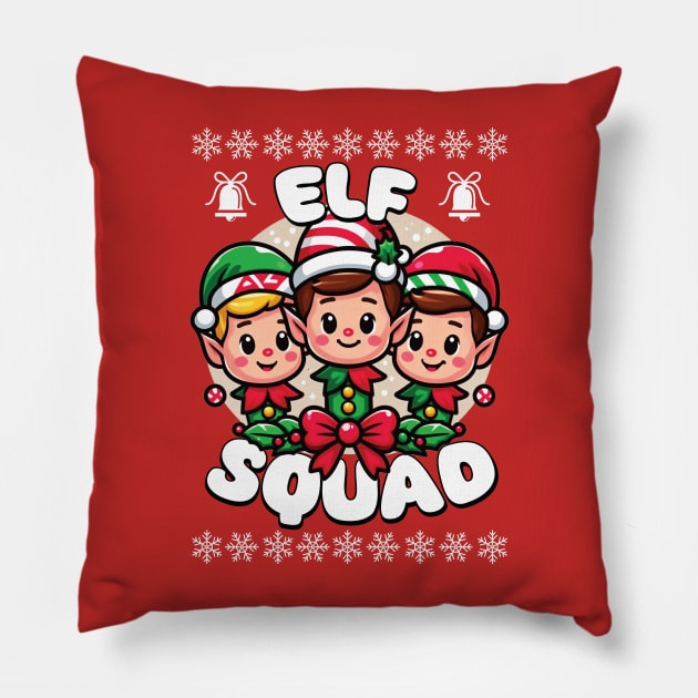 Elf Squad Pillow by Trendsdk