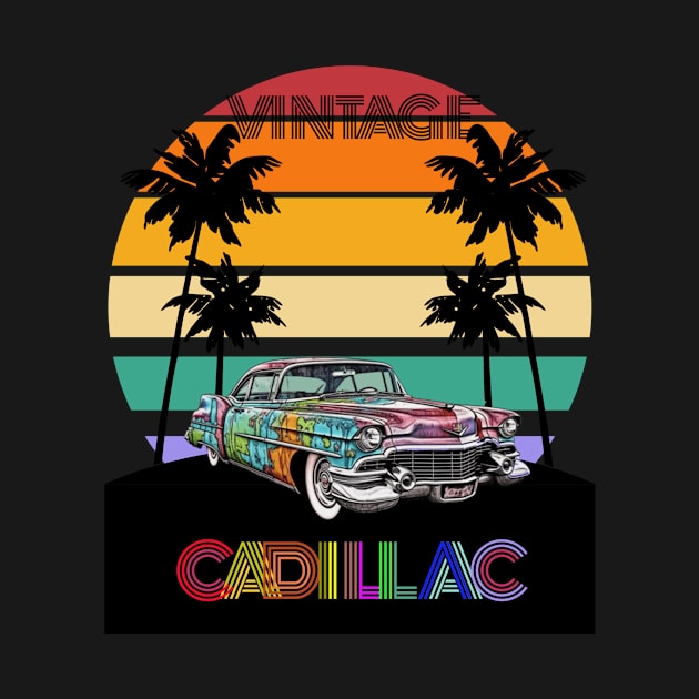 Vintage Cadillac t-shirt, Unisex t-shirt, American automotive, car enthusiasts, tees for men, tees for women, vintage, classic cars, gifts by Clinsh Online 