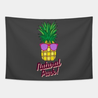 funny pineapple sunglasses natural punk Tapestry