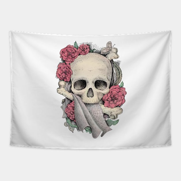 Memento Mori Tapestry by eugeniahauss