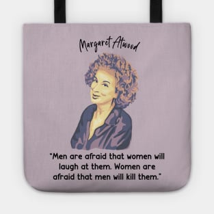 Margaret Atwood Portrait and Quote Tote