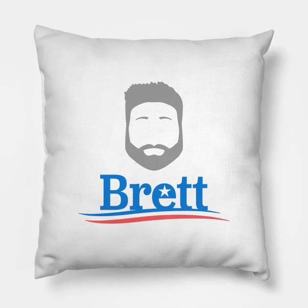 Brett For President Pillow by OptionaliTEES