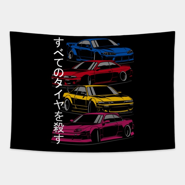 Silvia crew Tapestry by Markaryan