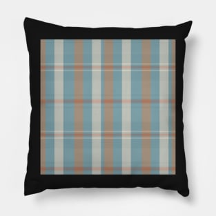 Cottagecore Aesthetic Artair 2 Hand Drawn Textured Plaid Pattern Pillow