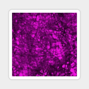 Abstract bright purple batik crushed texture print design Magnet