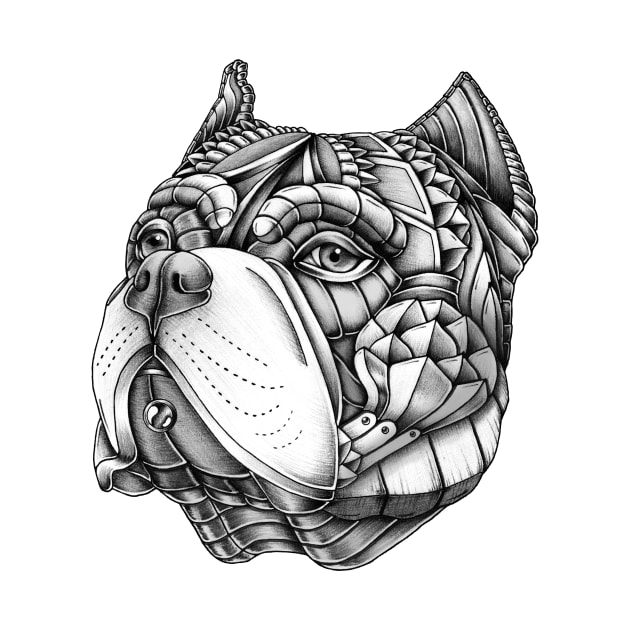 Ornate American Bully by Psydrian