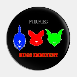 Furry Hugs Pin