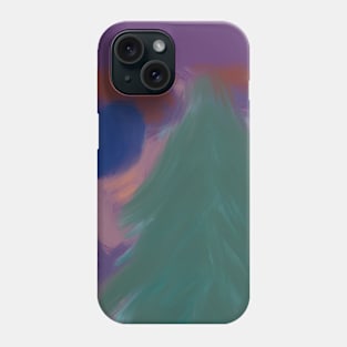 Abstract forest moon Phone Case