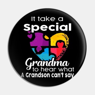 Autism Awareness It_s Take Special Grandma Gift Pin