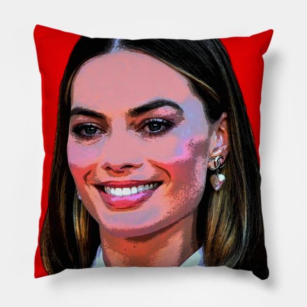 margot robbie Pillow by oryan80