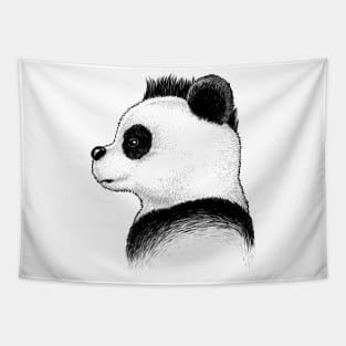 Punk Panda Profile Tapestry