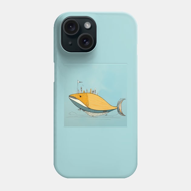 Majestic Whale Phone Case by saveasART