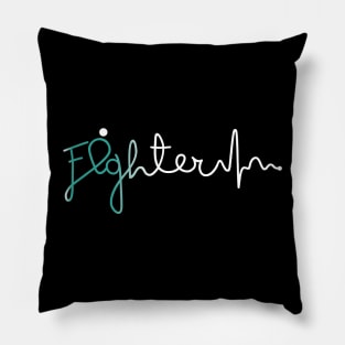 Fighter- Gynecologic Cancer Gifts Gynecologic Cancer Awareness Pillow