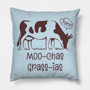 Moo-chas Grass-ias Pillow