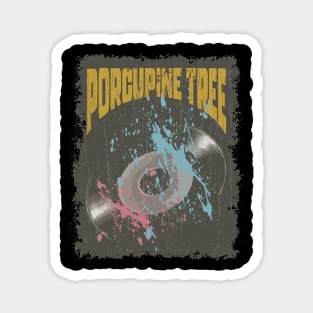 Porcupine Tree Vintage Vynil Magnet