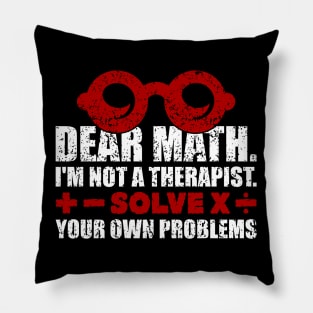 Dear-math (white) Pillow