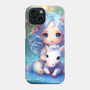 animated unicorn bb Phone Case