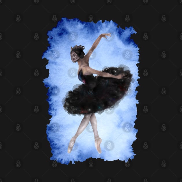 black swan ballerina by sharanarnoldart