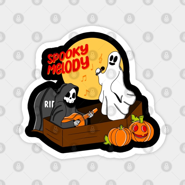 Spooky Melody Magnet by Kimprut