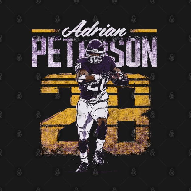 Adrian Peterson Minnesota Retro by artbygonzalez