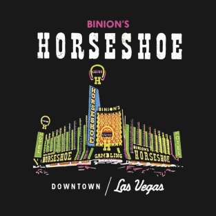 Binion's Horseshoe Hotel Casino Vintage Retro Las Vegas T-Shirt