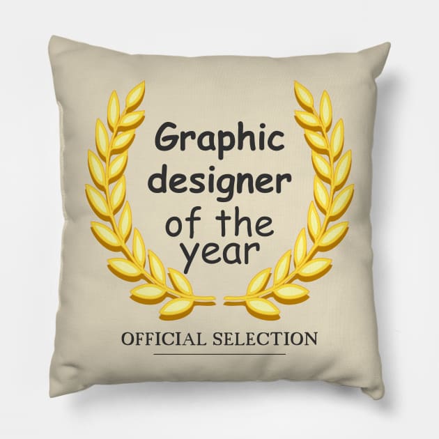 Graphic designer of the year Pillow by PCB1981