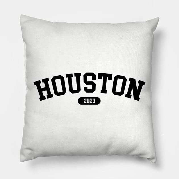 houston 2023 Pillow by nefuku