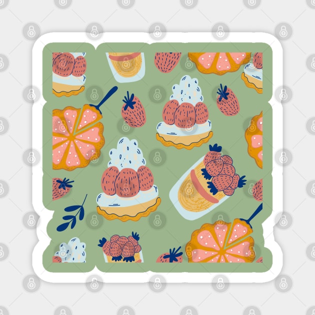 Home Baking Pattern Magnet by Patternos