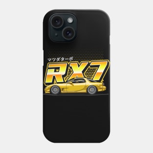 RX7 FD Retro Style (Sunshine Yellow) Phone Case